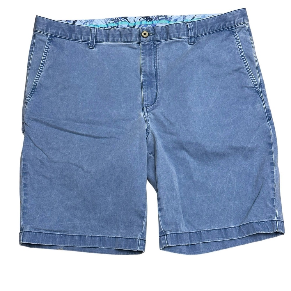Tommy Bahama Chino Shorts Men's Size 40 Inseam 9.5" Blue Beach Golf Preppy